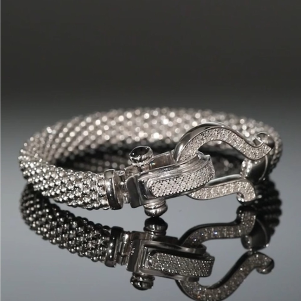 Diamond Horseshoe Clasp Mesh
Bracelet (5/8 ct. t.w.) can be sold as a set🥰
